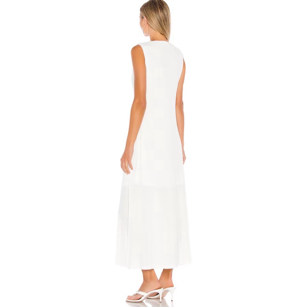 Callahan, Revolve, Mira white sleeveless button down, knit, midi, maxi dress S - Picture 3 of 9